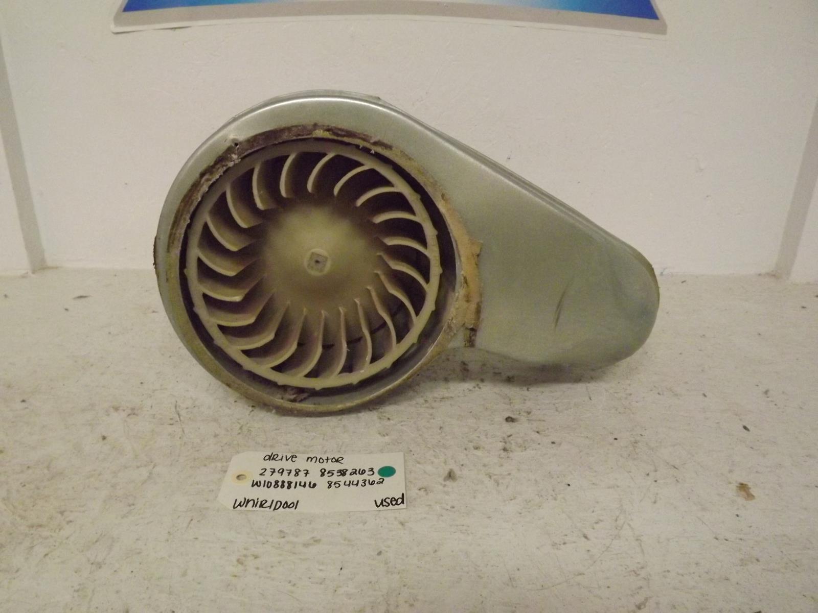 Whirlpool Dryer 279787 8538263 W10888146 8544362 Drive Motor Used Whirlpool Dryer 279787 8538263 W10888146 8544362 Drive Motor Used